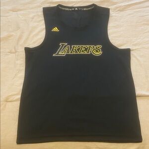 Adidas Black Lakers Sleeveless Shirt